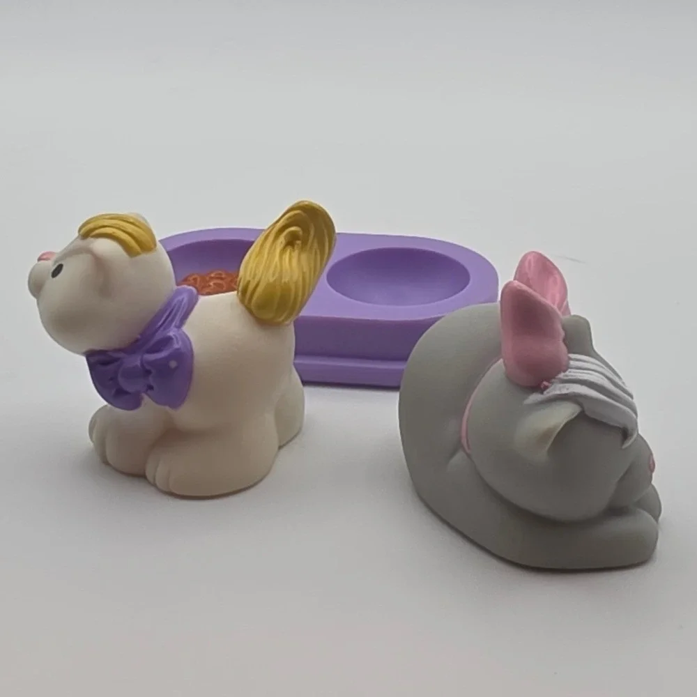 Fisher-Price Little People Cat Figures Set Multicolor Good 1996 1995